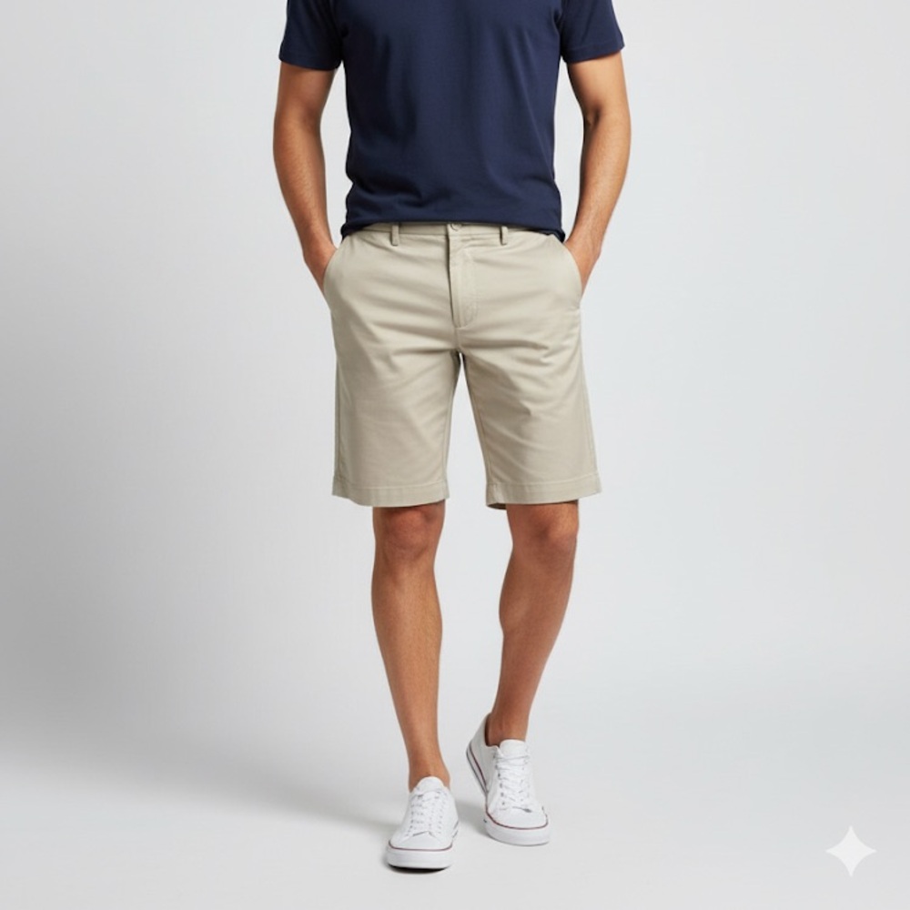 Banana Republic Men's Beige Flat Front Shorts